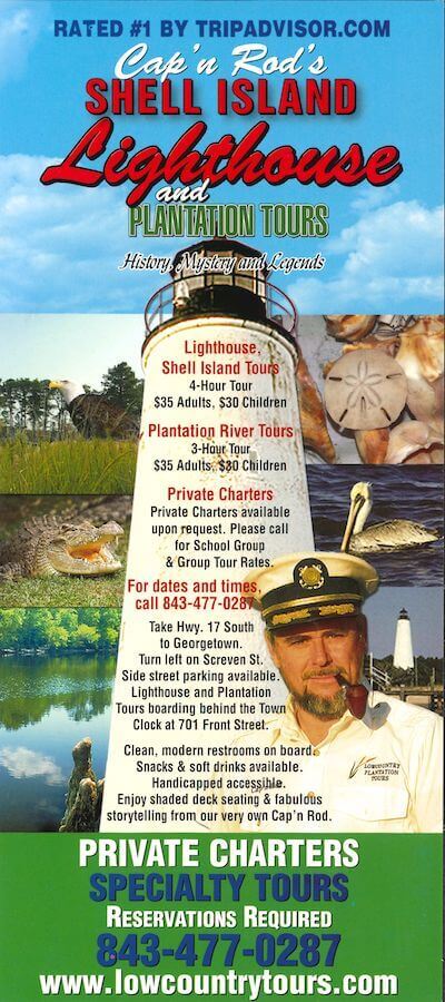 Cap’n Rod’s Shell Island Lighthouse & Plantation Tours