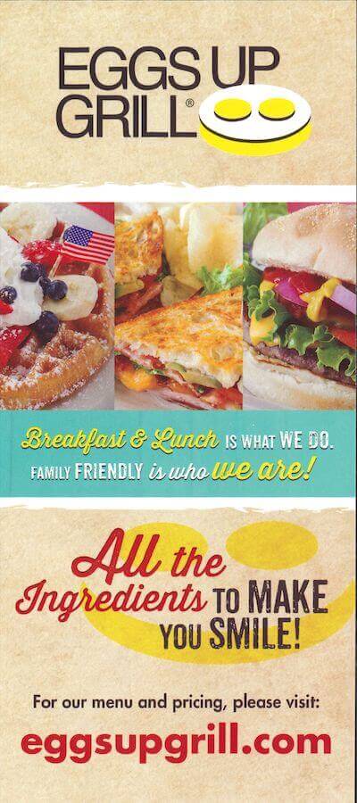 Eggs Up Grill Brochure Image