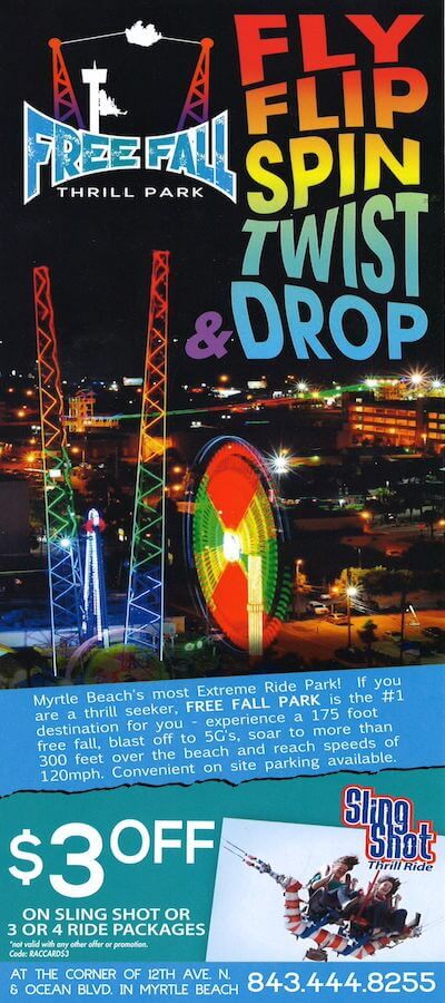 Free Fall Thrill Park Brochure Image