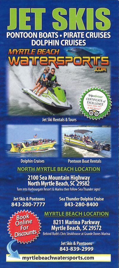 Myrtle Beach Watersports Brochure Image