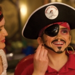 A boy gets a pirate makeover at Pirates Voyage Dinner & Show in Myrtle Beach.