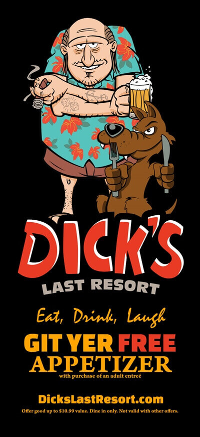 Dick’s Last Resort of Myrtle Beach Brochure Image