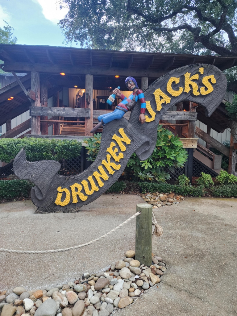 Drunken Jack’s restaurant sign in Murrells Inlet, South Carolina