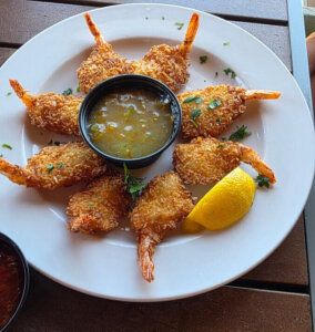 Fried shrimp and calamari at Wahoo’s Fish House in Murrells Inlet near Myrtle Beach
