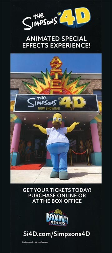The Simpsons in 4D Brochure Image