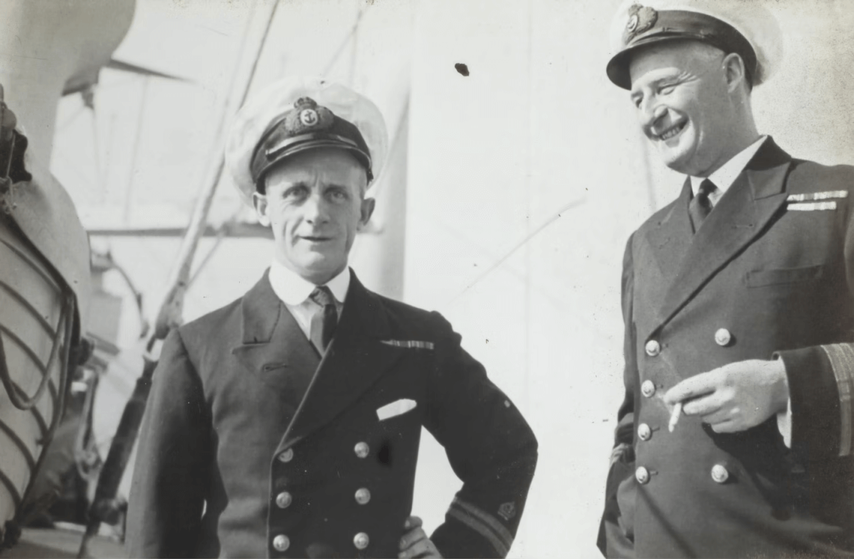 archival photograph of Navy sailors
