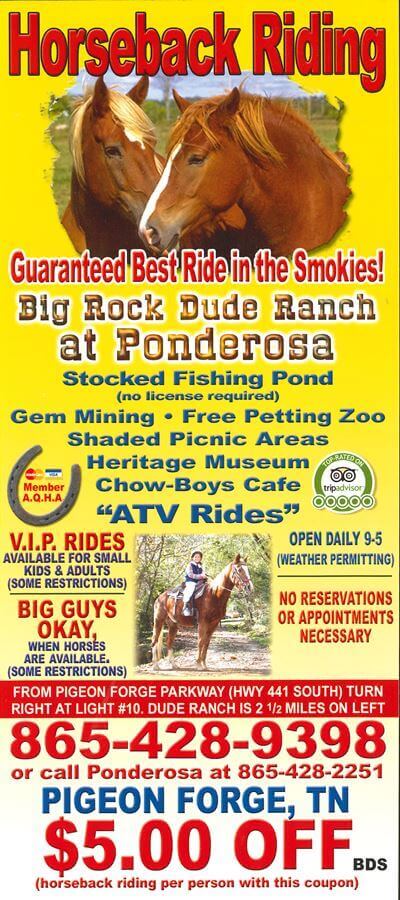 Big Rock Dude Ranch at Ponderosa Brochure Image