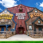Exterior of the Hatfield & McCoy Dinner Feud in Pigeon Forge, TN.