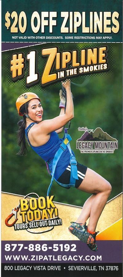 Legacy Mountain Premier Ziplines Brochure Image