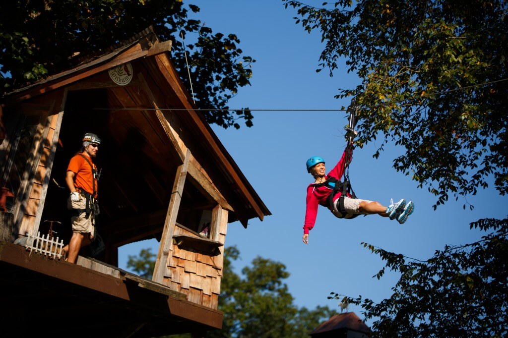 Foxfire Mountain Zip Lines Almost Done