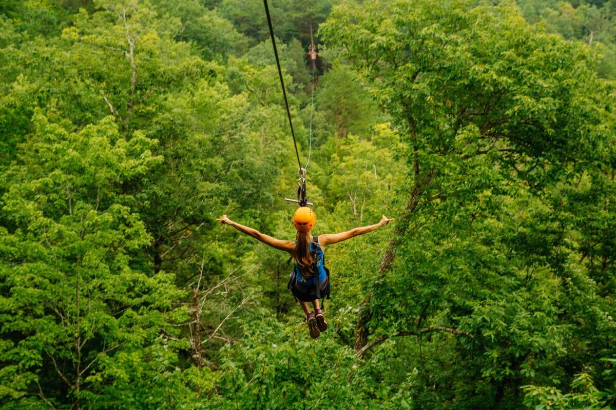 Zip Line Climbworks in Gatlinburg
