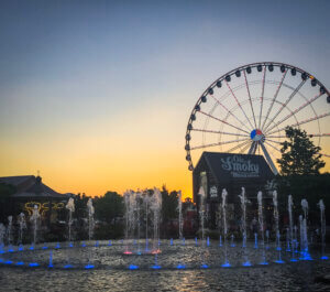 Fountain at The Island Pigeon Forge
