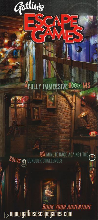 Gatlin’s Escape Games Brochure Image