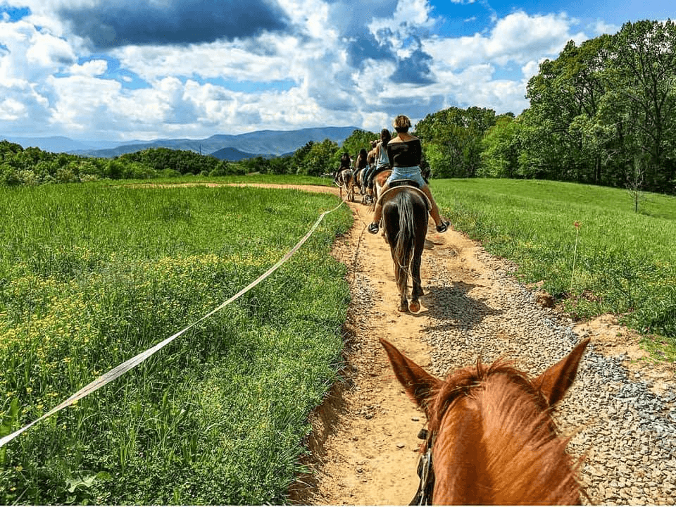 horseback riding in Gatlinburg