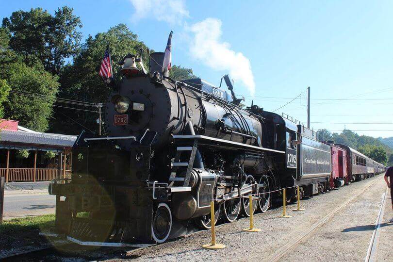 famous trains of Bryson City, NC