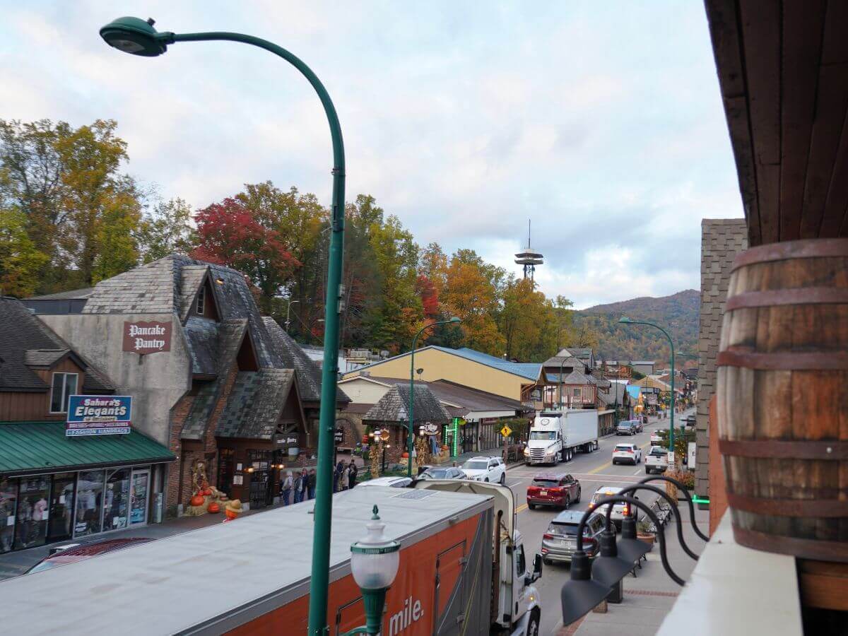 A photo of downtown Gatlinburg, TN